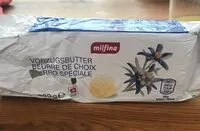 Mängden socker i Beurre de choix