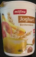 Mängden socker i Joghurt Birchermüesli