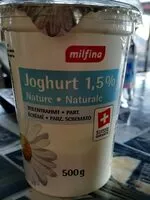 Mängden socker i Joghurt 1,5% nature