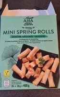 Mängden socker i Mini Spring Rolls Gemüse