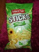 Mängden socker i Sticks sour cream and onion