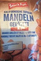 Mängden socker i Amande grillées et salées, au goût fumé