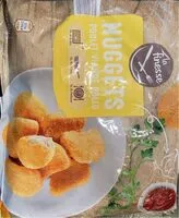 Mängden socker i Nuggets poulet viande pollo