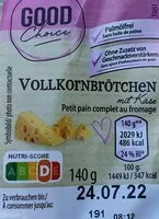 Mängden socker i Petit pain complet au fromage