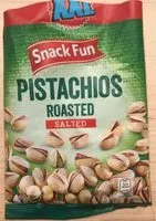 Mängden socker i Pistachios Roasted