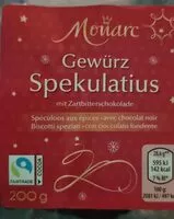 Mängden socker i Spéculoos aux épices avec chocolat noir