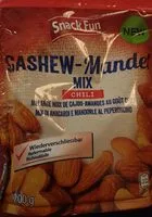 Mängden socker i Cashew Mandel Mix - chili