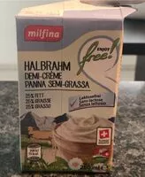 Mängden socker i Sahne laktosefrei