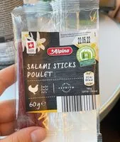Mängden socker i Salami sticks poulet