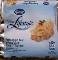 Mängden socker i New lifestyle formaggio fuso a fette light
