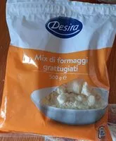 Mängden socker i Mix di formaggi grattugiati