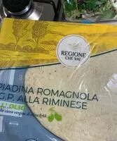 Mängden socker i Piadina romagnola alla rimanese all'olio