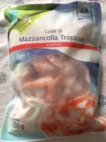 Mängden socker i Code di mazzancolla tropicale