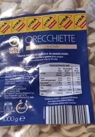 Mängden socker i Orecchiette