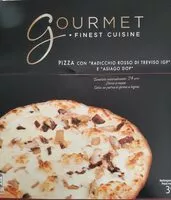 Mängden socker i Pizza con radicchio rosso di treviso igp e asiago DOP