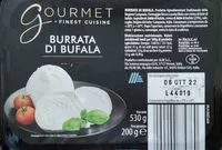 Mängden socker i Burrata di bufala