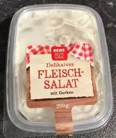 Mängden socker i Delikatess Fleisch-Salat (Rewe)