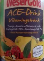 Mängden socker i Ace Drink