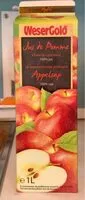 Mängden socker i Jus de pomme Apfelsaft