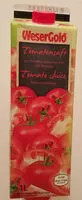Mängden socker i Wesergold Tomatensaft