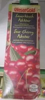 Mängden socker i sour cherry nectar