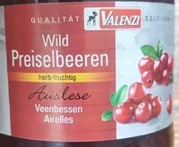 Mängden socker i Wild Preiselbeeren