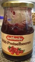Mängden socker i Wild Preiselbeeren