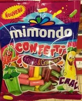 Mängden socker i Confetti fruité & craquant