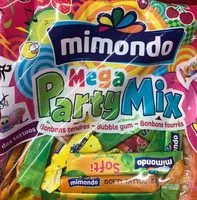 Mängden socker i Méga party mix