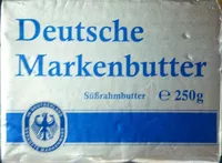 Mängden socker i Deutsche Markenbutter