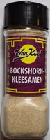 Mängden socker i Bockshornkleesamen