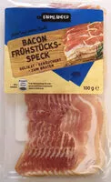 Mängden socker i Bacon Frühstücksspeck, geräuchert, zum Braten