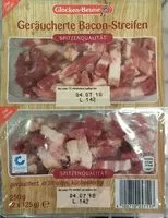 Mängden socker i Geräucherte Bacon -Streifen