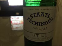 Mängden socker i Staatl. Fachingen