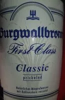 Mängden socker i Natürliches Mineralwasser