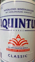 Mängden socker i Aquintus Mineralwasser classic