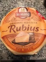 Mängden socker i Original Allgäuer Rubius Der Milde