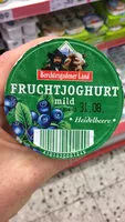Mängden socker i Milder Fruchtjoghurt - Heidelbeere