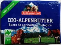 Mängden socker i Bio-Alpenbutter