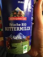 Mängden socker i Frische Bio Buttermilch