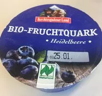 Mängden socker i Berchtesgadener Land Bio Fruchtquark Heidelbeere, ...