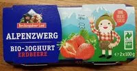 Mängden socker i Alpenzwerg Bio-Joghurt Erdbeere