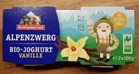 Mängden socker i Alpenzwerg Bio-Joghurt Vanille