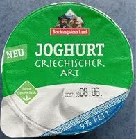 Mängden socker i Joghurt griechischer Art