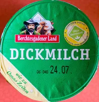 Mängden socker i Dickmilch
