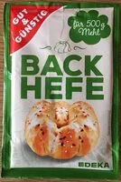 Mängden socker i Backhefe frisch