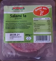 Mängden socker i Salami 1a