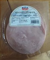Mängden socker i Hinterschinken, gekocht