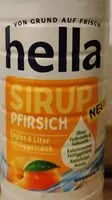 Mängden socker i Sirup Pfirsich