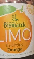 Mängden socker i Limo fruchtige Orange